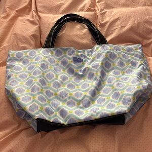 Scout Blue and Green Geometric Tote Bag